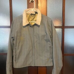 Mountain Hardwear Light Blue/gray floral pattern Jacket